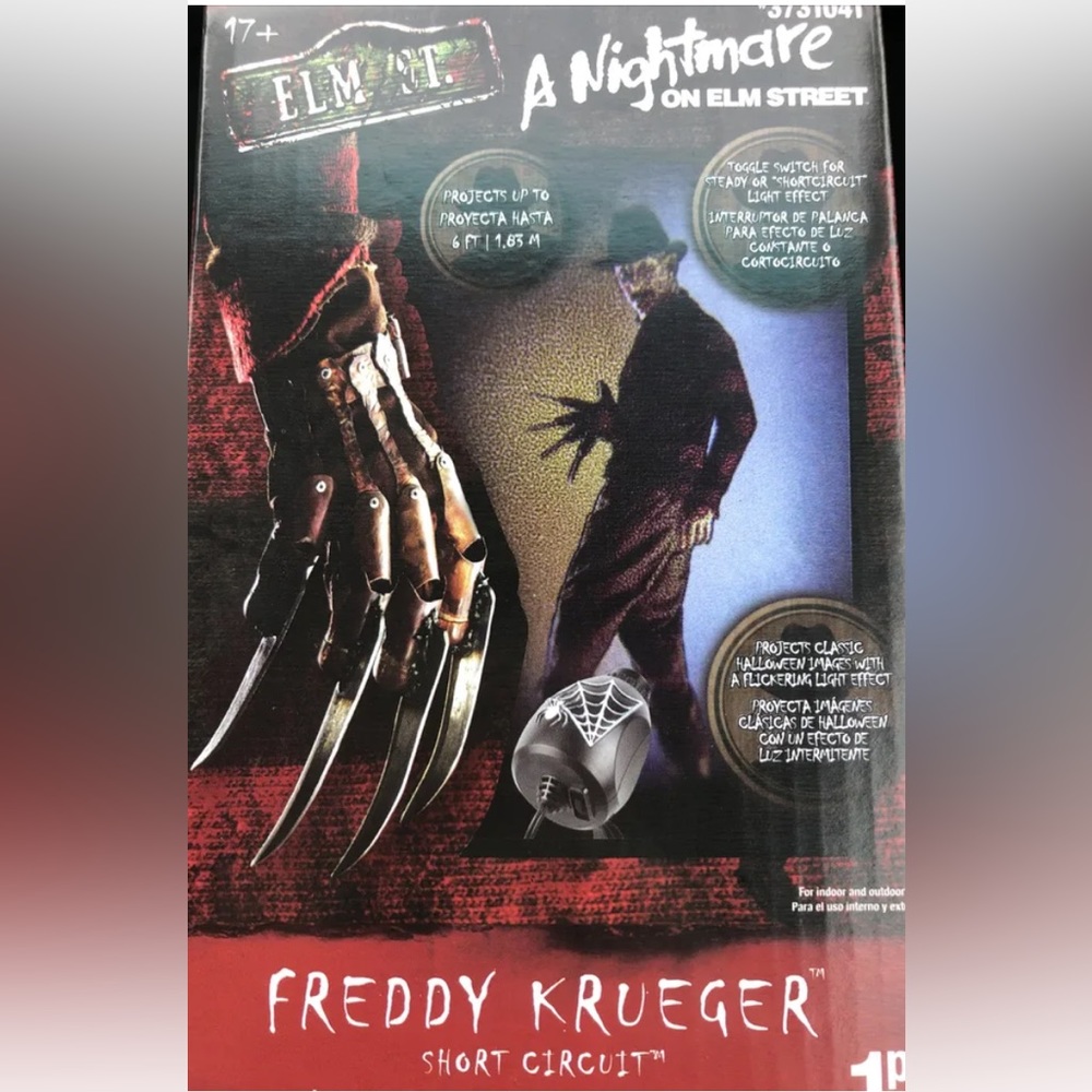 Nightmare On Elm Street Freddy Krueger Short Circuit LED Projector Halloween